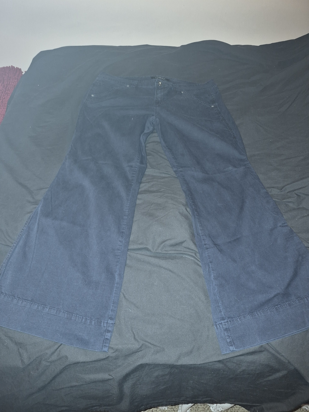 Calvin Klein Jeans Navy Flare Wide-Leg Pants
